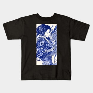 Japanische Geisha: Ästhetisches Bild der japanischen Kultur Kids T-Shirt